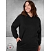 KAFFE CURVE Sweatshirt/Hoodie Annita Black 